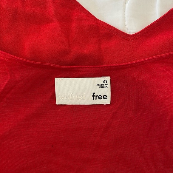 Aritzia Wilfred Free Red Vivienne Dress in Red size XS - Picture 11 of 15